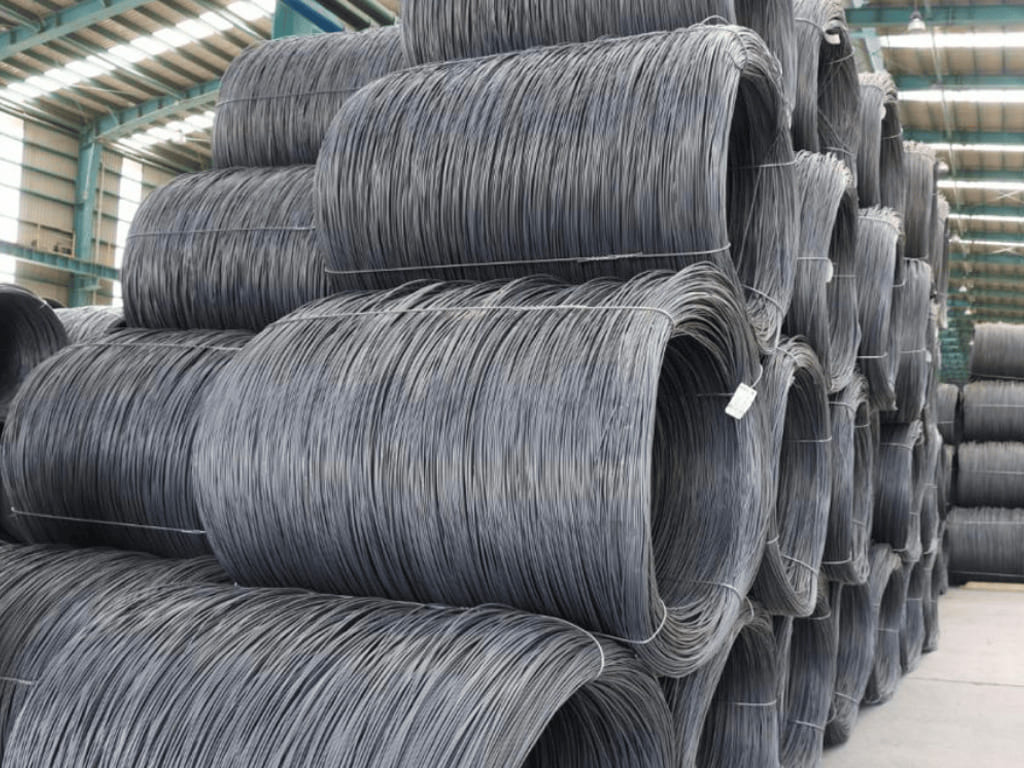 Steel wire coil and forming wire
